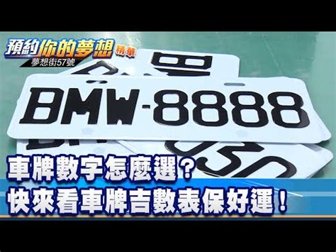 如何選車牌號碼|車牌怎麼選比較好？數字五行解析吉凶秘訣完整教學